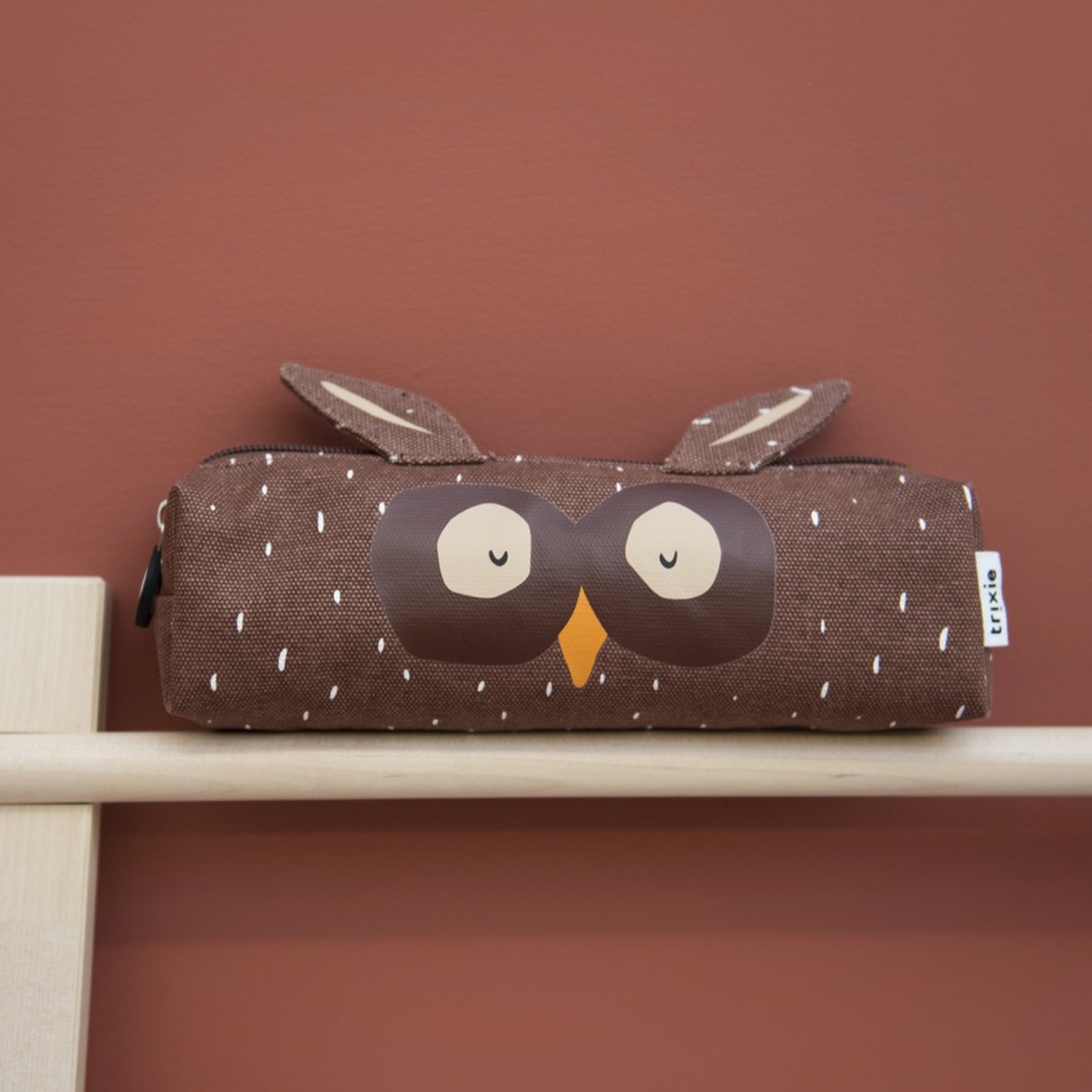 Pencil case long - Mr. Owl